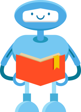 Mavi Robot Çizgi Film Çizimi