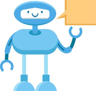 Mavi Robot Çizgi Film Çizimi