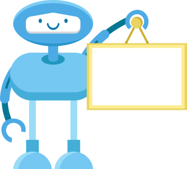 Mavi Robot Çizgi Film Çizimi