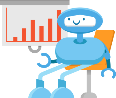 Mavi Robot Çizgi Film Çizimi