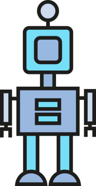 Robot Karakter Simgesi Clipart