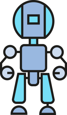 Robot Karakter Simgesi Clipart