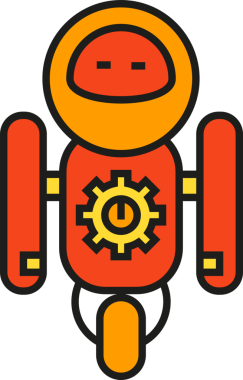 Robot Karakter Simgesi Clipart