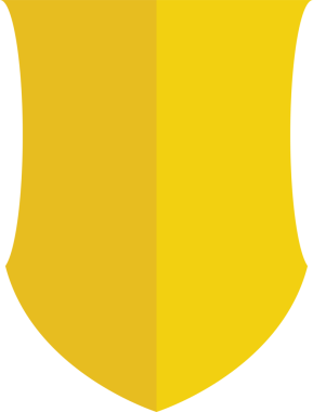 Sarı Kalkan Rozet Simgesi