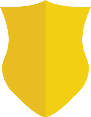 Sarı Kalkan Rozet Simgesi