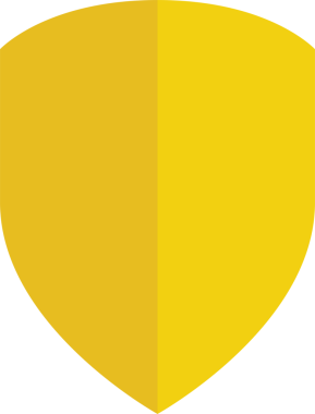 Sarı Kalkan Rozet Simgesi