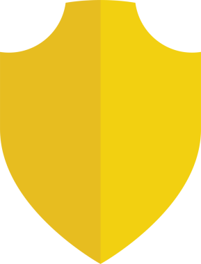 Sarı Kalkan Rozet Simgesi