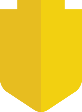 Sarı Kalkan Rozet Simgesi