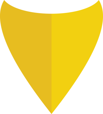 Sarı Kalkan Rozet Simgesi