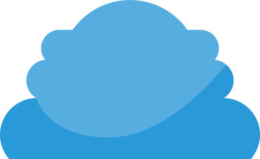 Mavi Bulut Çizimi Clipart