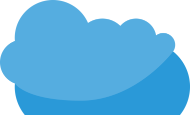 Mavi Bulut Çizimi Clipart