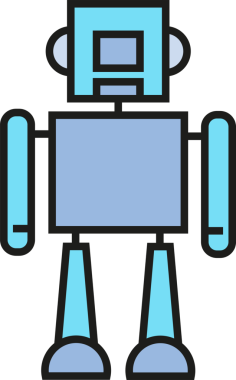 Robot Karakter Simgesi Clipart