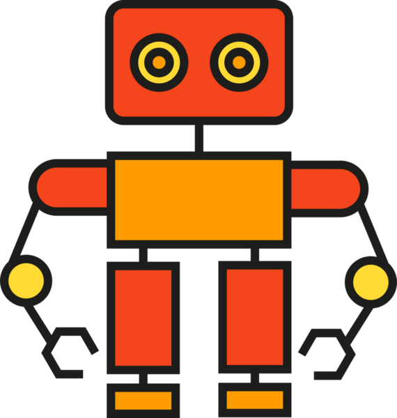 Robot Karakter Simgesi Clipart