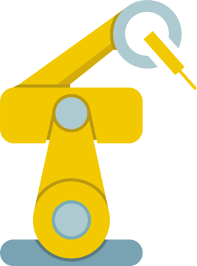 Endüstriyel robot manipülatör simgesi