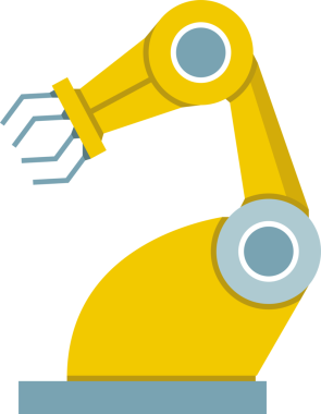 Endüstriyel robot manipülatör simgesi