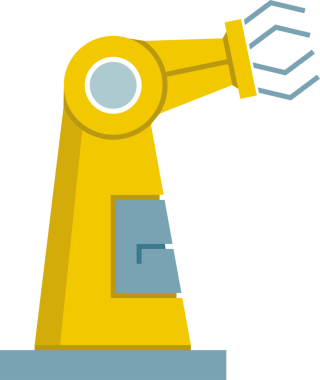 Endüstriyel robot manipülatör simgesi