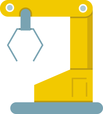 Endüstriyel robot manipülatör simgesi