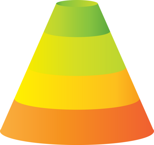 Renkli Piramit Çizelgesi Diyagramı