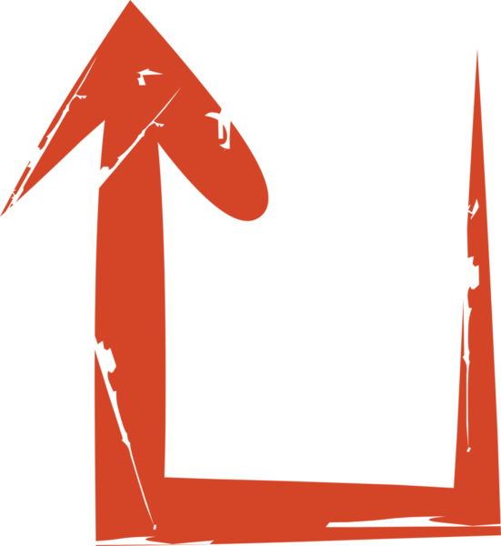 Grunge Arrow Çizim Sembolü