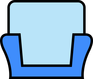 Mavi Kanepe Simgesi İllüstrasyonu