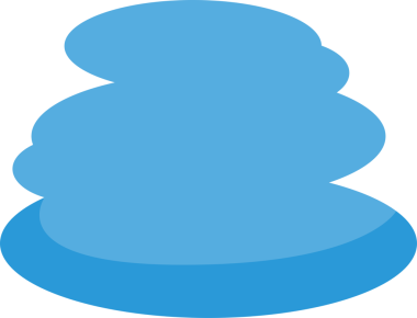 Mavi Bulut Çizimi Clipart