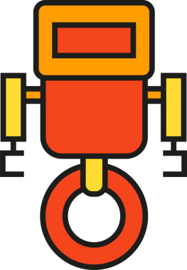 İnsansı Robot Simgesi İllüstrasyonu