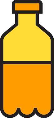 İçecek Şişe Simgesi İllüstrasyonu