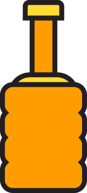 İçecek Şişe Simgesi İllüstrasyonu