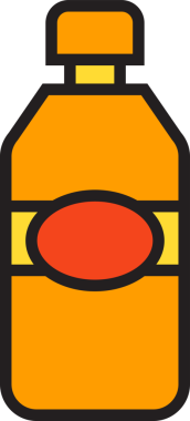 İçecek Şişe Simgesi İllüstrasyonu