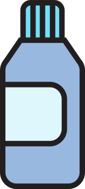 İçecek Şişe Simgesi İllüstrasyonu