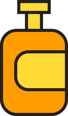 İçecek Şişe Simgesi İllüstrasyonu