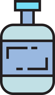 İçecek Şişe Simgesi İllüstrasyonu