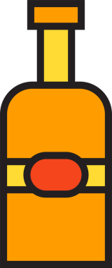 İçecek Şişe Simgesi İllüstrasyonu