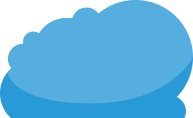 Mavi Bulut Çizimi Clipart