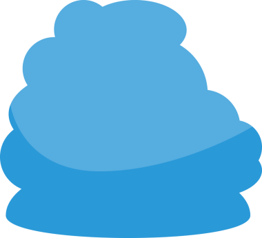 Mavi Bulut Çizimi Clipart