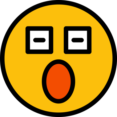 Şaşırmış Yüz Simgesi Clipart