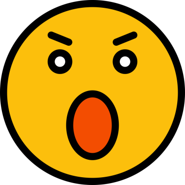 Kızgın Yüz Simgesi Clipart