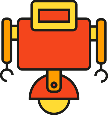 Robot Karakter Simgesi Clipart