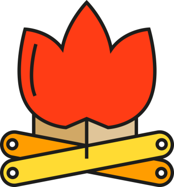 Kamp Ateşi Simgesi Resimleri Clipart