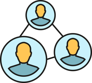 İnsanlar ve Bağlantı Ağı Simgesi