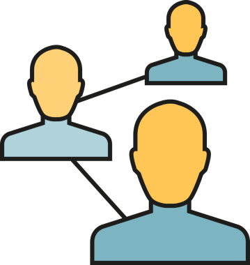 İnsanlar ve Bağlantı Ağı Simgesi