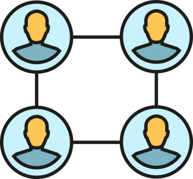 İnsanlar ve Bağlantı Ağı Simgesi