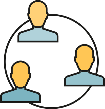 İnsanlar ve Bağlantı Ağı Simgesi