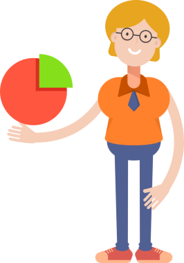 İnek Kız Karakteri Çizgi Film Çizimi