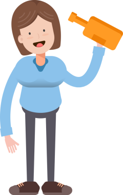 Kadın Karakteri Bira İçiyor