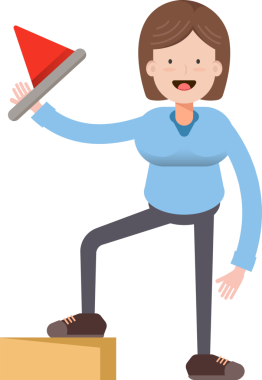 Kadın Karakter Tutma Bayrağı