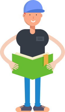 Cap Illustration ile Erkek Karakteri