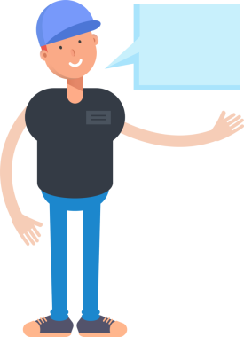 Cap Illustration ile Erkek Karakteri