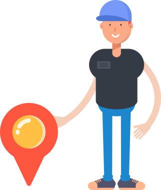 Cap Illustration ile Erkek Karakteri