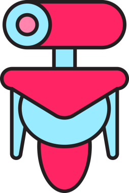 Çizgi Robot Avatar Çizimi